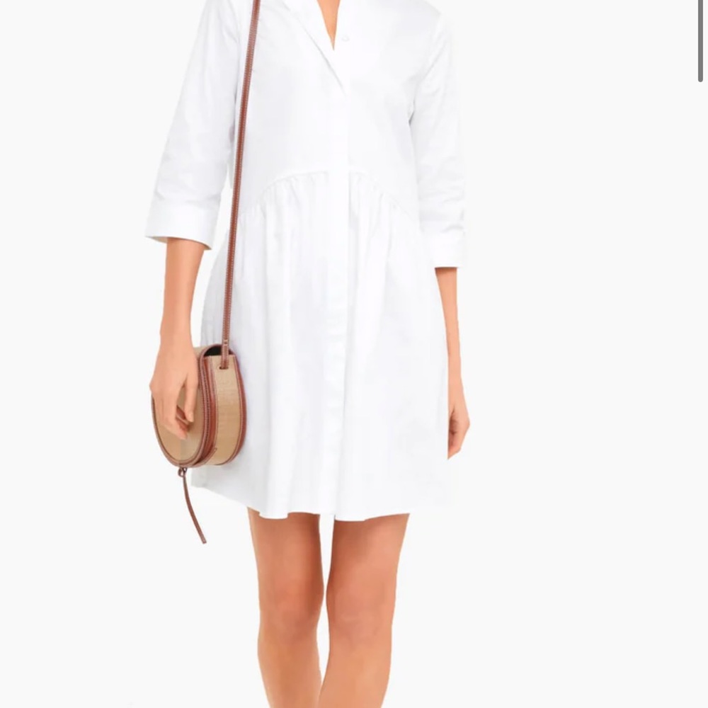 Tuckernuck Royal Shirtdress in White, Size Small, NWOT